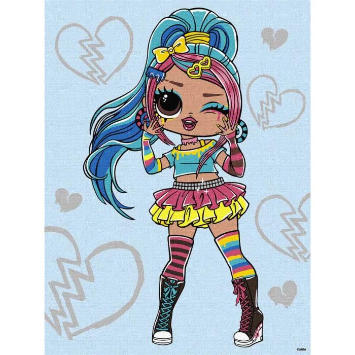 Картина за номерами "L.O.L. Surprise! Tweens Emma Emo" KHO6278, 30x40 см