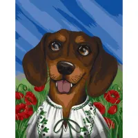 Картина за номерами "Вухастий патріот" ©pollypop92 11523-AC 40x50 см