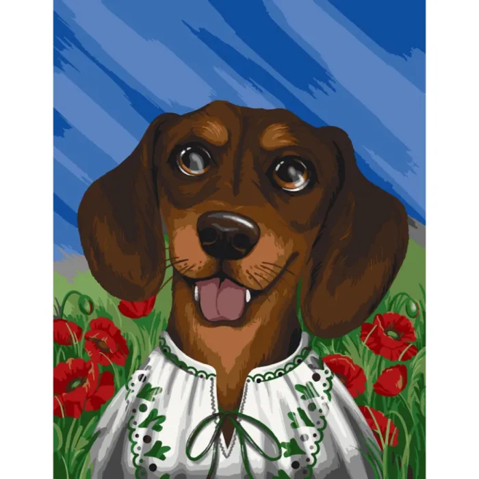 Картина за номерами "Вухастий патріот" ©pollypop92 11523-AC 40x50 см