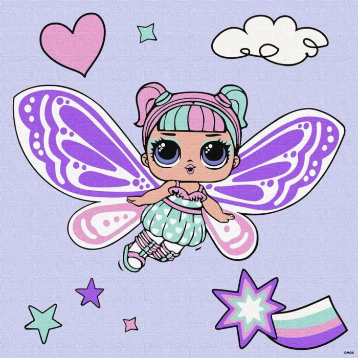 Картина за номерами "L.O.L. Surprise! O.M.G. Fairies Sweetiefly" KHO1091, 40x40 см