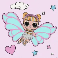 Картина за номерами "L.O.L. Surprise! O.M.G. Fairies Skystarling" KHO1092, 40x40см  
