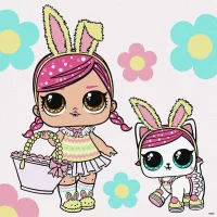 Картина за номерами "L.O.L. Surprise! Spring Bling Hops with Kittea" KHO1102, 40x40 см