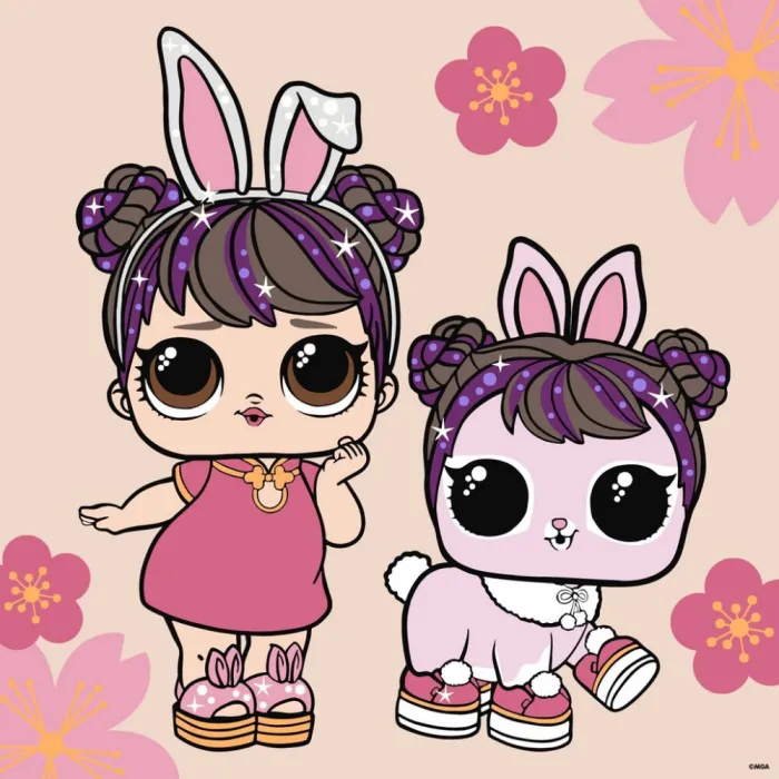 Картина за номерами "L.O.L. Surprise! Chinese New Year Doll & Pet" KHO1105, 40x40см  