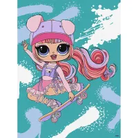 Картина за номерами "Tweens LOL Skate Dance Ali Dance" KHO1207, 30x40см  