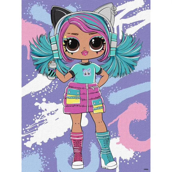 Картина за номерами "Tweens LOL Skate Dance Emma Emo" KHO1212, 30x40см  