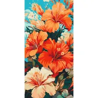 Картина за номерами Гібіскус 13073-AC 40x80 см