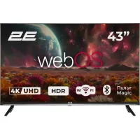 Телевізор 43" 2E LED 4K 60Hz Smart WebOS Black 2E-43A07KUW