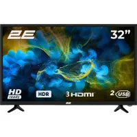 Телевізор 32" 2E LED HD 60Hz Black 2E-32D3