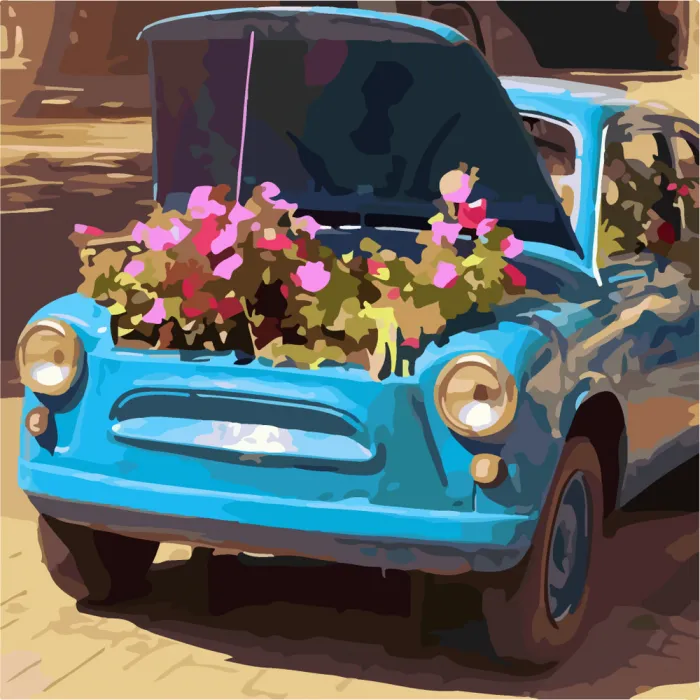 Картина за номерами Art Craft Квіткове ретро 40x40см 10517-АС