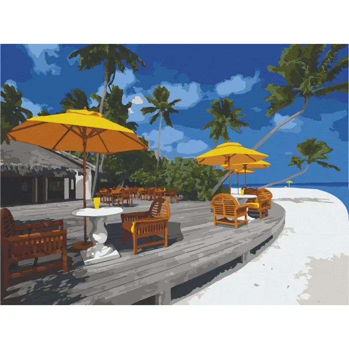Картина за номерами Art Craft Перлинний пляж Бора-Бора 40x50см 10561-AC