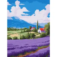 Картина за номерами Лавандові простори KHO6346 30x40см