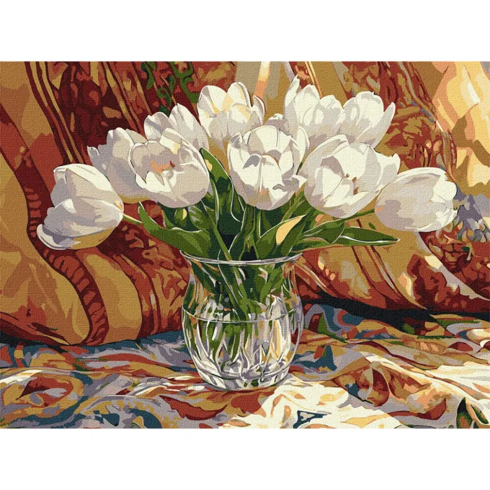 Картина за номерами Тюльпановий спокій ©art_selena_ua KHO3313, 30x40 см