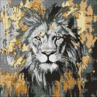 Алмазна мозаїка Золотий Лев ©art_selena_ua AMO8259, 40x40 см