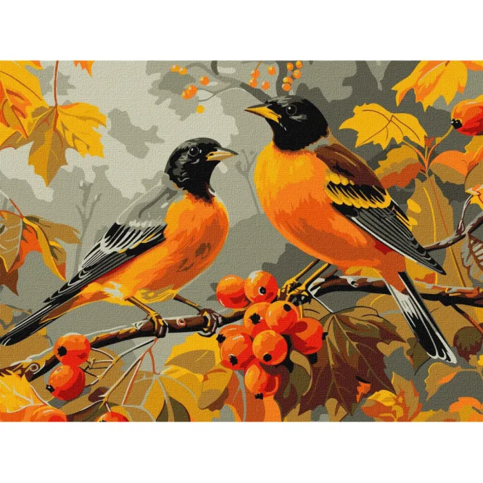 Картина за номерами Пташки в саду ©art_selena_ua KHO6638, 30x40 см