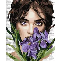 Картина за номерами Барвиста поезія: Фіолетові іриси ©art_selena_ua KHO8593, 40x50 см