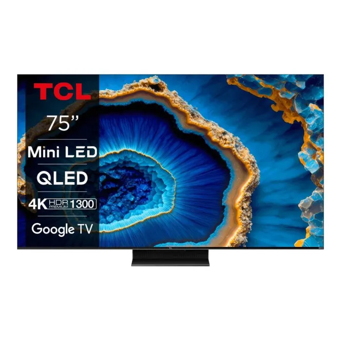 Телевізор 75" TCL MiniLED 4K 144Hz Smart Google TV Titan ONKYO sound 75MQLED80