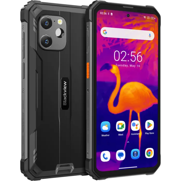Смартфон Blackview BV8900 6.5" 8/256ГБ, 2SIM, 10000мА•год, чорний UA (з тепловізором) 6931548313502