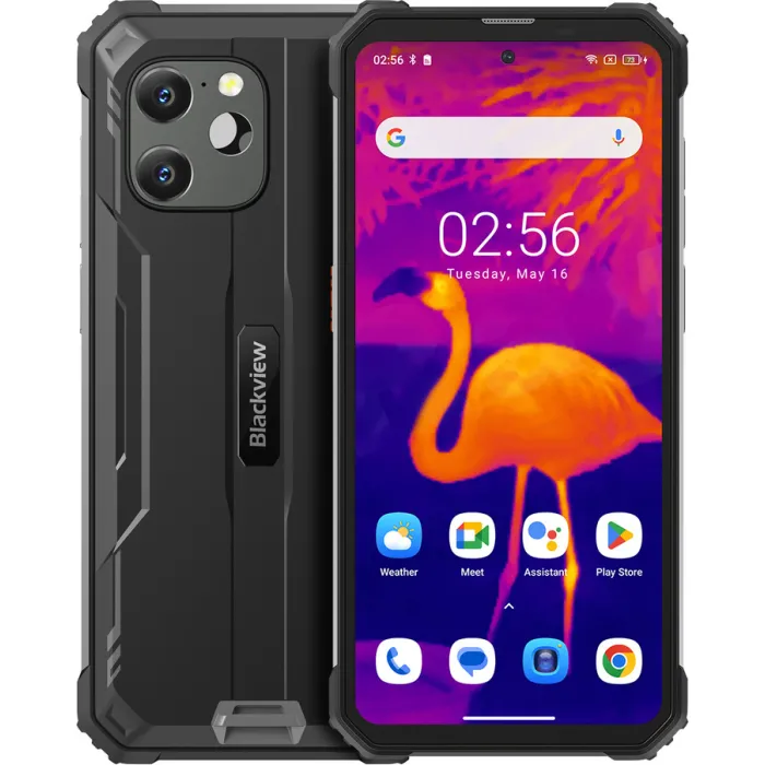 Смартфон Blackview BV8900 6.5" 8/256ГБ, 2SIM, 10000мА•год, чорний UA (з тепловізором) 6931548313502