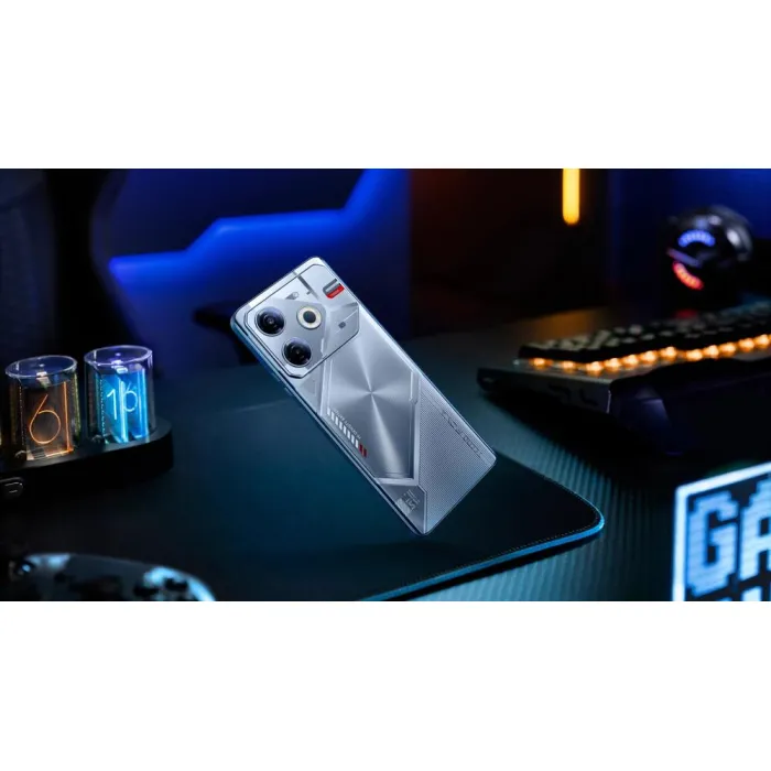 Смартфон TECNO POVA 6 NEO (LI6) 6.78" 8/128ГБ, 2SIM, 7000мА•год, Starry Silver 4894947023620