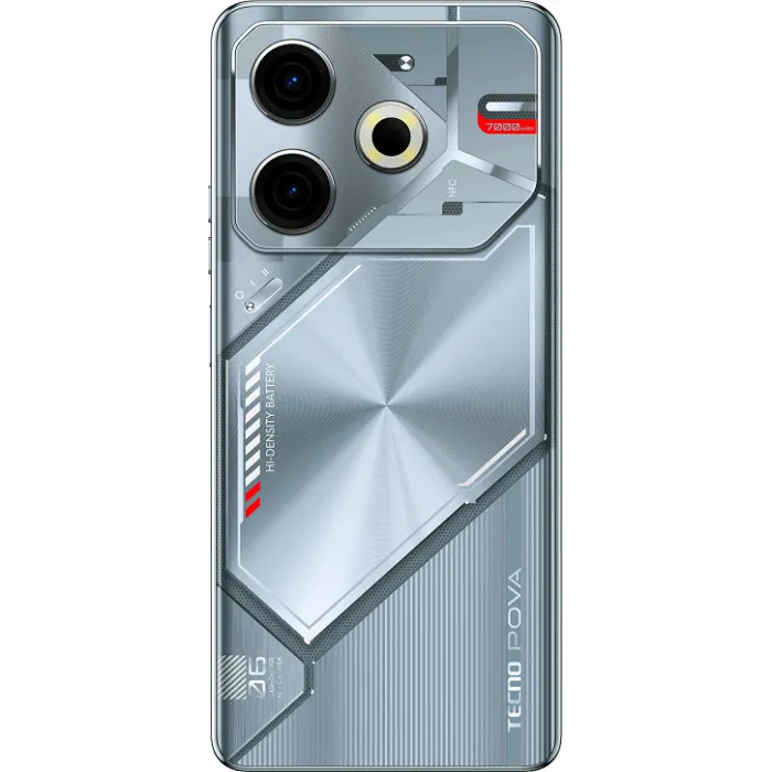 Смартфон TECNO POVA 6 NEO (LI6) 6.78" 8/128ГБ, 2SIM, 7000мА•год, Starry Silver 4894947023620