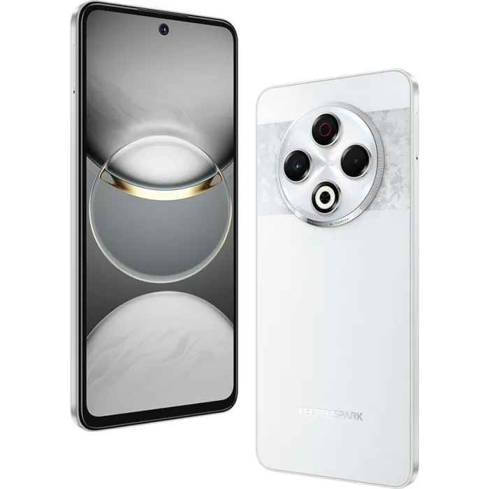 Смартфон TECNO Spark 30 (KL6) 6.78" 8/128ГБ, 2SIM, 5000мА•год, Astral Ice 4894947047909