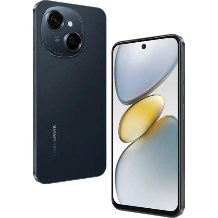 Смартфон TECNO Spark Go 1 (KL4) 6.67" 3/64ГБ, 2SIM, 5000мА•год, Startrail Black 4894947036422