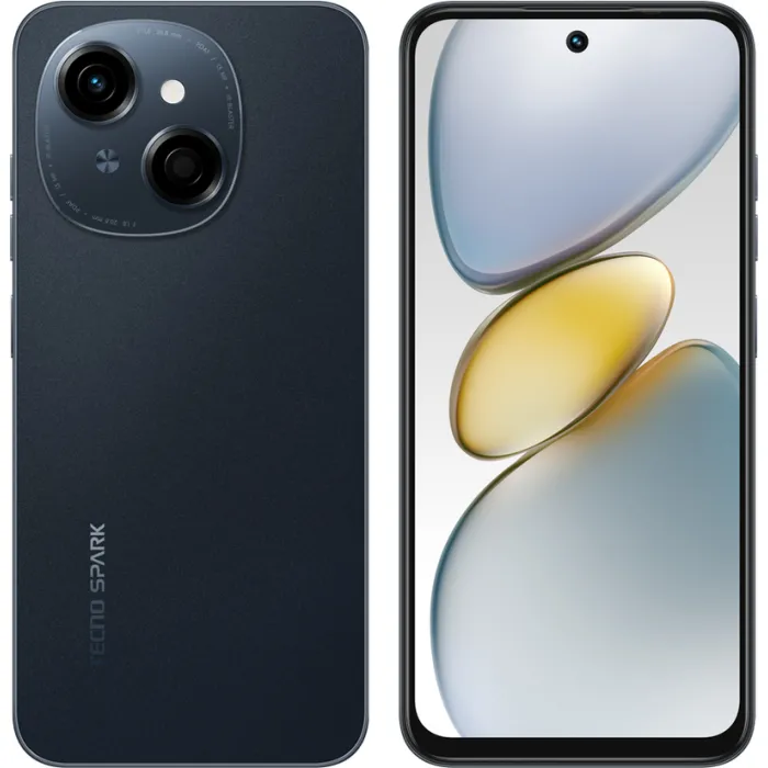 Смартфон TECNO Spark Go 1 (KL4) 6.67" 3/64ГБ, 2SIM, 5000мА•год, Startrail Black 4894947036422