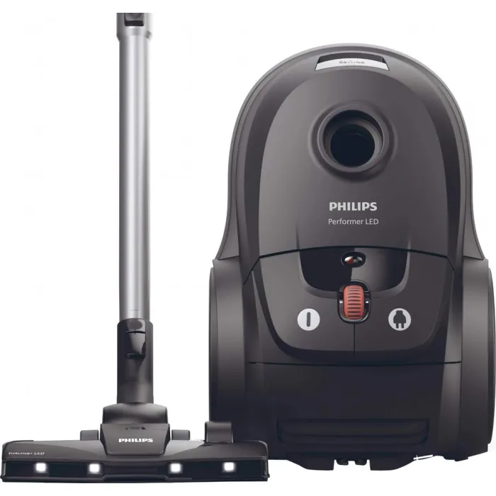 Пилосос Philips мішковий Series 8000, 900Вт, конт пил -4л, НЕРА 13, чорний XD8122/10