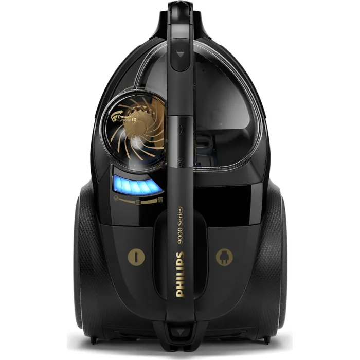 Пилосос Philips контейнерний 9000 series, 900Вт, конт пил -2,2л, НЕРА13, турбощітка, керув. потужності на ручці, чорний XB9154/09
