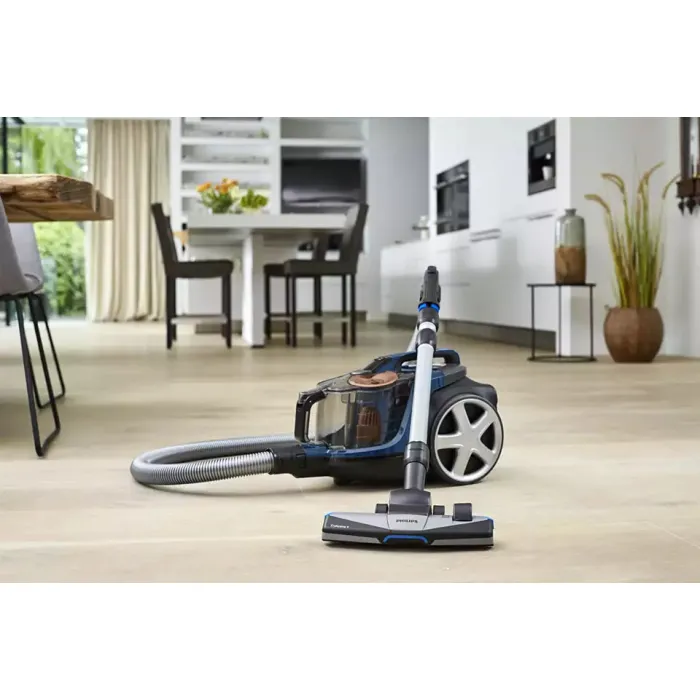 Пилосос Philips контейнерний 7000 series, 900Вт, конт пил -2л, НЕРА, турбощітка, синій FC9745/09