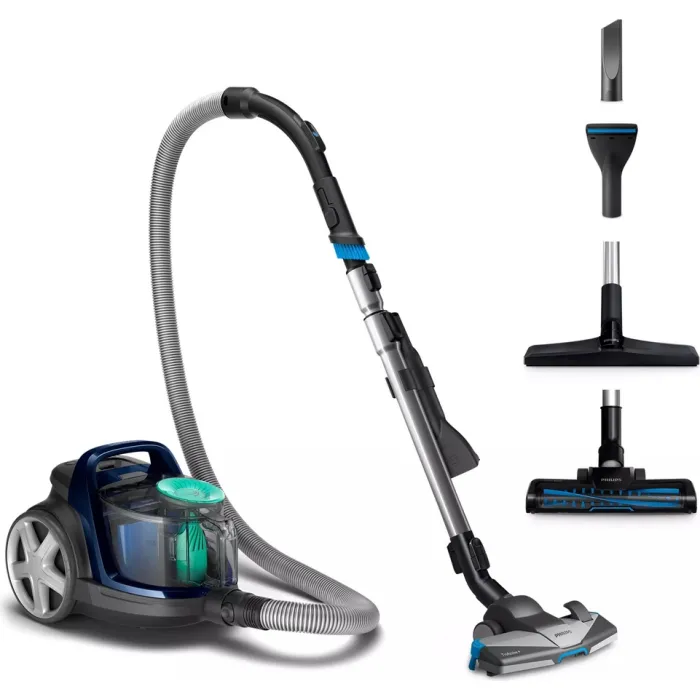 Пилосос Philips контейнерний 5000 series, 900Вт, конт пил -1,5л, НЕРА, турбощітка, синій FC9556/09
