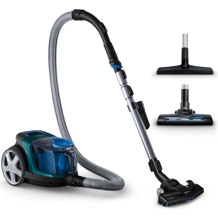 Пилосос Philips контейнерний 3000 series , 900Вт, конт пил -1,5л, НЕРА, турбощітка, чорно-зелений FC9334/09