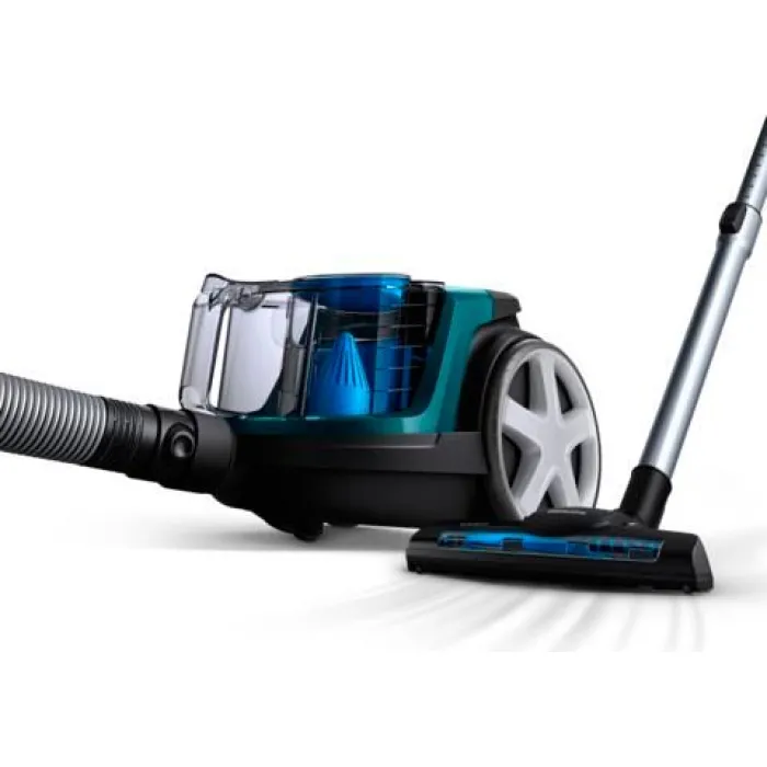 Пилосос Philips контейнерний 3000 series , 900Вт, конт пил -1,5л, НЕРА, турбощітка, чорно-зелений FC9334/09
