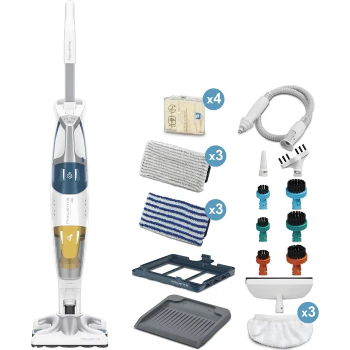 Пилосос Rowenta пароочисник Clean&Steam Multi, 1700Вт, конт пил -0.5л, мікрофільтр, 7 насадок, білий RY8561WH
