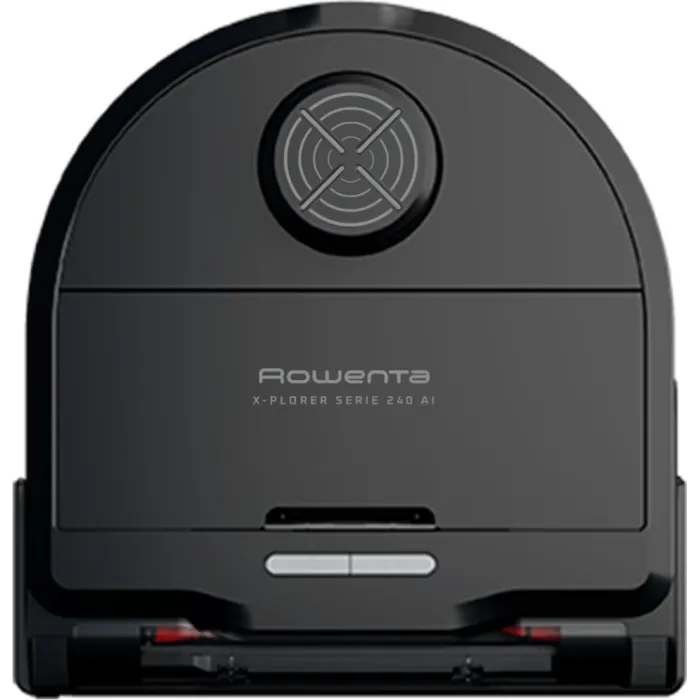 Робот-пилосос Rowenta миючий X-Plorer Serie 240 AI Animal & Allergy Model, 8000ПаВт, h=9.8см, 0.22л, конт пил -0.22л, автон. робота до 120хв, чорний RR9675WH