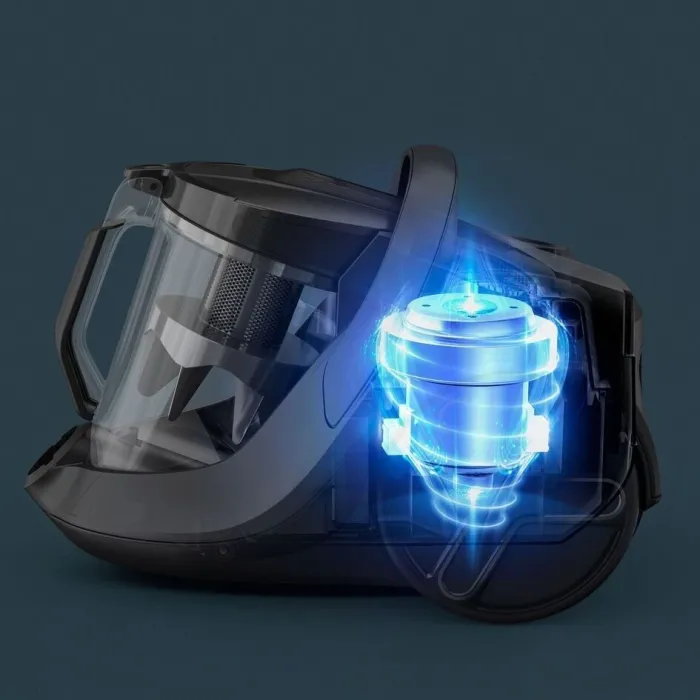 Пилосос Rowenta контейнерний Green Force Cyclnic Effitech+, 500Вт, конт пил -2.5л, НЕРА, чорний RO7C89EA