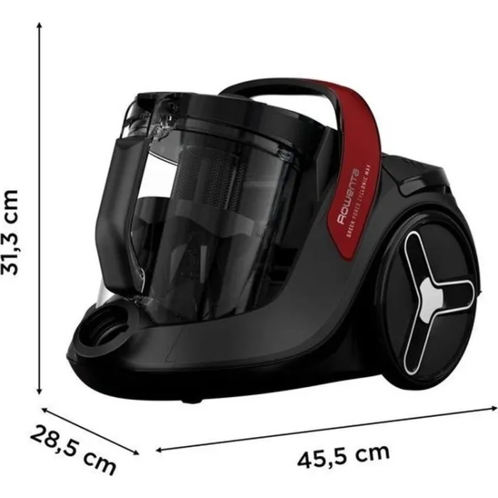 Пилосос Rowenta контейнерний Green Force Cyclnic Max, 900Вт, конт пил -2.6л, НЕРА, чорний RO7B13EA