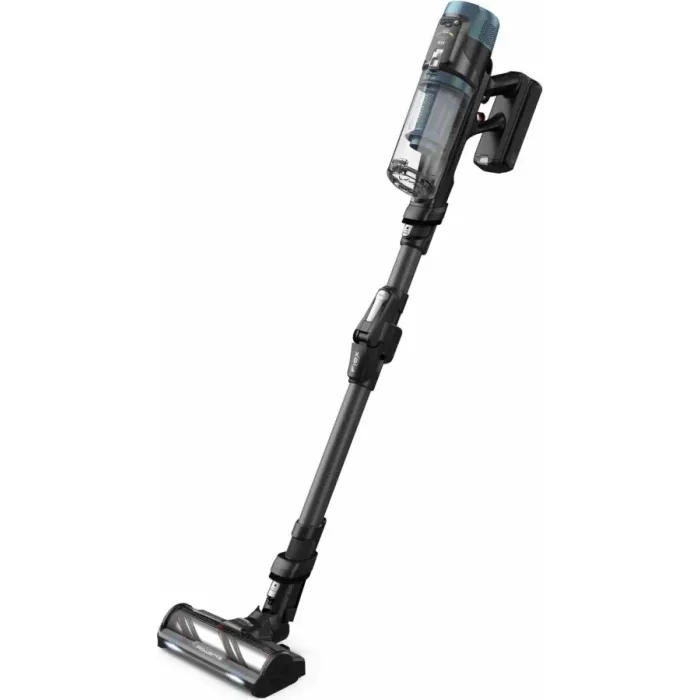 Пилосос Rowenta безпровідний X-Force Flex 14.80 Animal Aqua, 240Вт, вологе прибирання, конт пил -0.65л, автон. робота до 90хв, HEF system 99,9%, чорно-синій RH9BC1WO