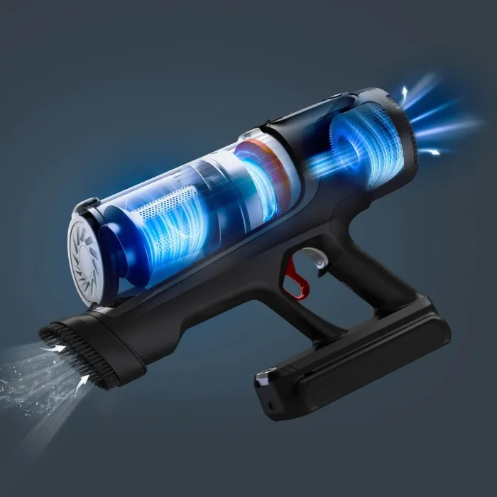 Пилосос Rowenta безпровідний X-Force Flex 14.80 Auto Animal, 240Вт, конт пил -0.65л, автон. робота до 90хв, HEF system 99,9%, чорно-золотий RH9B74WO