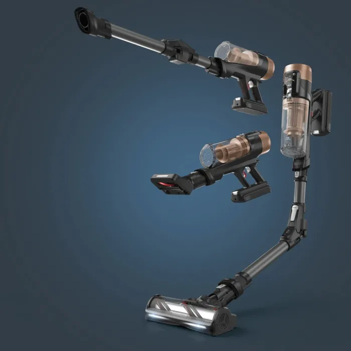 Пилосос Rowenta безпровідний X-Force Flex 14.80 Auto Animal, 240Вт, конт пил -0.65л, автон. робота до 90хв, HEF system 99,9%, чорно-золотий RH9B74WO