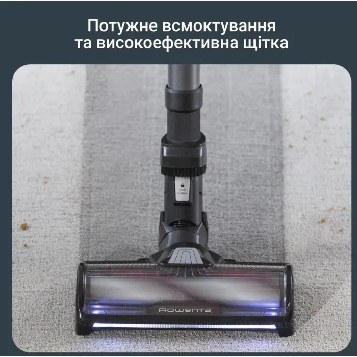 Пилосос Rowenta безпровідний X-Force Flex 14.80 Auto Animal, 240Вт, конт пил -0.65л, автон. робота до 90хв, HEF system 99,9%, чорно-золотий RH9B74WO
