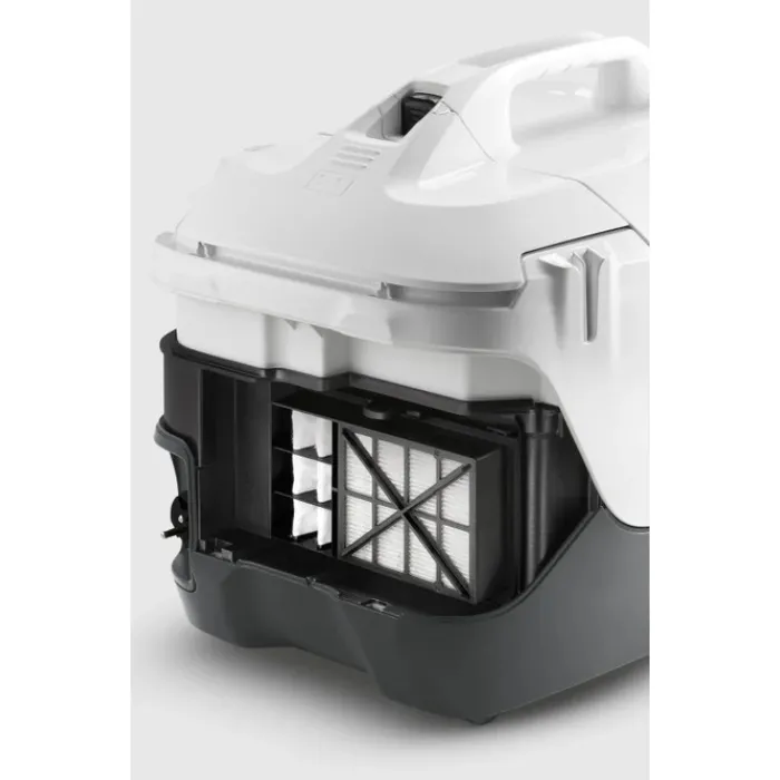 Пилосос Karcher миючий DS 6 Plus, 650Вт, конт пил -0.6л, вода -2 л, НЕРА, білий 1.195-252.0