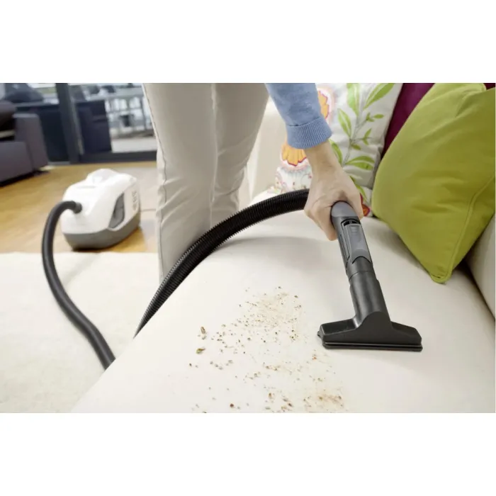 Пилосос Karcher миючий DS 6 Plus, 650Вт, конт пил -0.6л, вода -2 л, НЕРА, білий 1.195-252.0