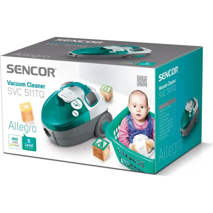 Пилосос для сухого прибирання Sencor Allegro SVC511TQ-EUE2