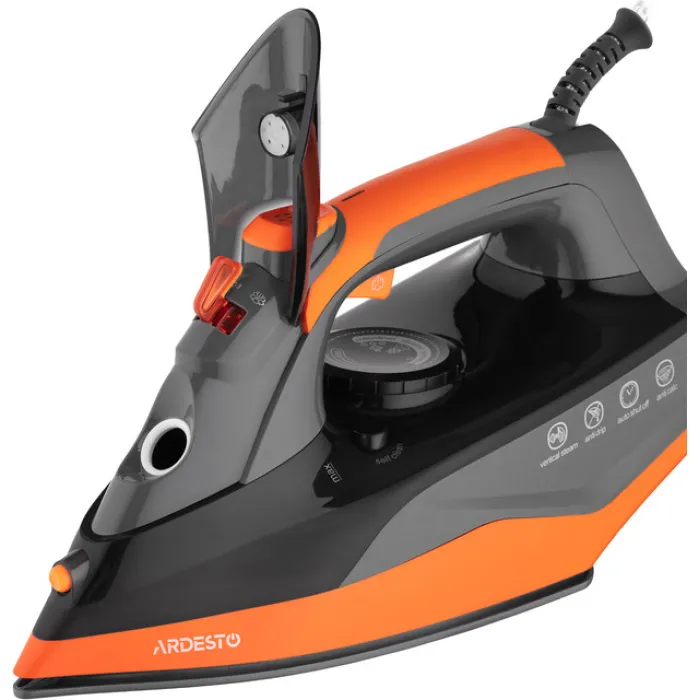 Праска Ardesto IR-C2233-GR, 2200Вт, 340мл, керам. підошва, чорно-помаранчевий