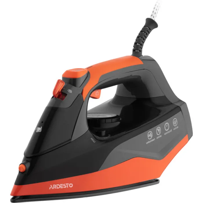 Праска Ardesto IR-C2233-GR, 2200Вт, 340мл, керам. підошва, чорно-помаранчевий