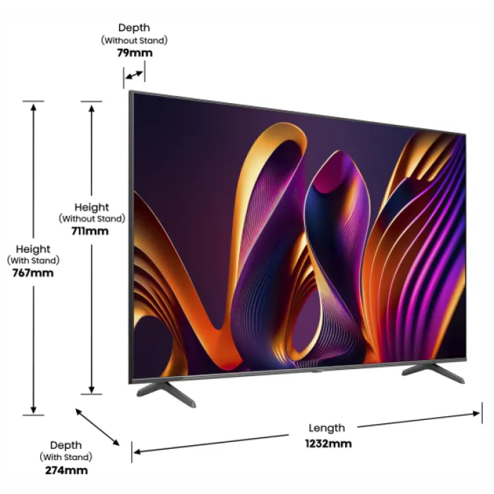Телевізор Hisense 55E7NQ Pro 55" QLED 4K (20013184)