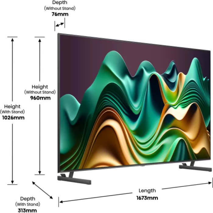 Телевізор Hisense 75U6NQ 75" Mini-LED 4К (20013880)