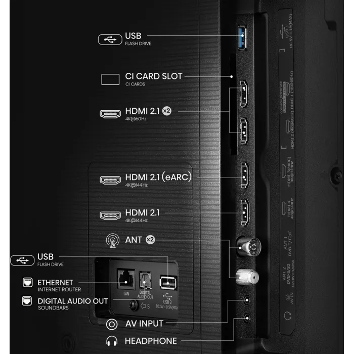 LED-телевізор Hisense 85" 85E7Q PRO (20015896)