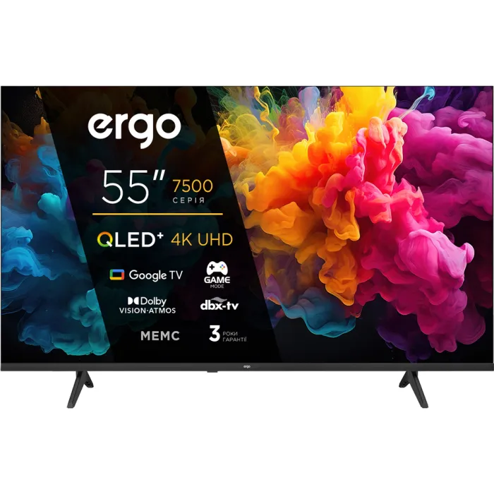 Телевізор Ergo QLED 55" 55JUQ7500